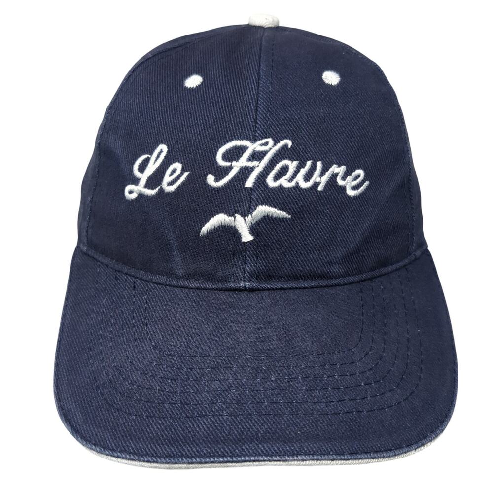 Le Havre Strapback Baseball Cap Blue One Size Adjustable Embroidered Cotton Roly